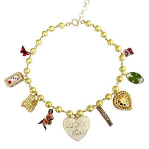 No Dice Charm Necklace