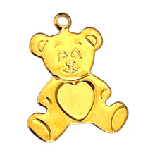 Load image into Gallery viewer, Single Charm - Gold Teddy Heart

