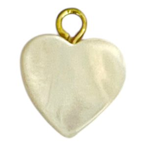 Single Charm - Mother of Pearl Heart
