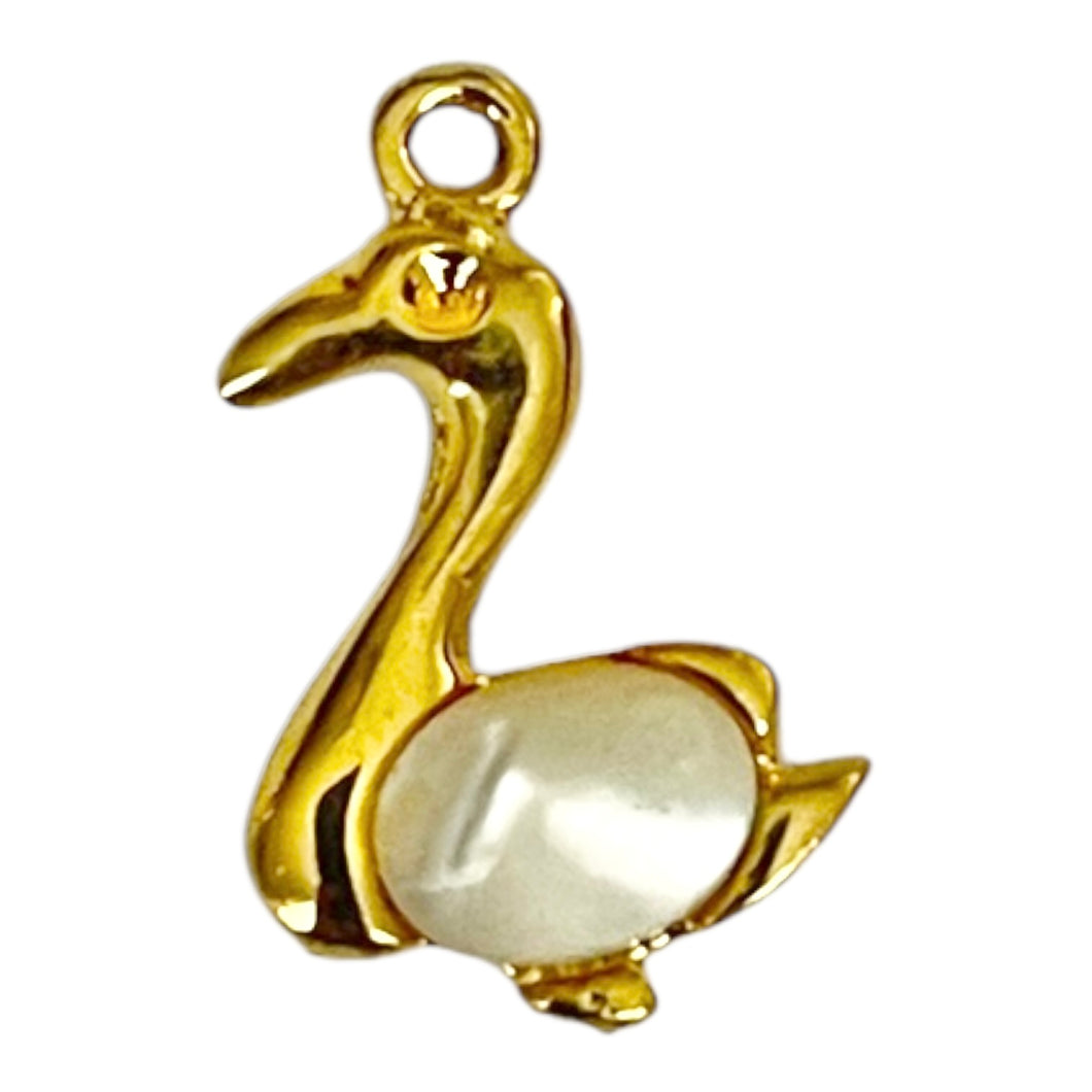 Single Charm - Mother of Pearl Swan