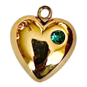 Single Charm - Rhinestone Heart