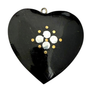 Single Charm - Bone Inlay Heart