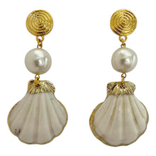 Load image into Gallery viewer, White Shell Earrings
