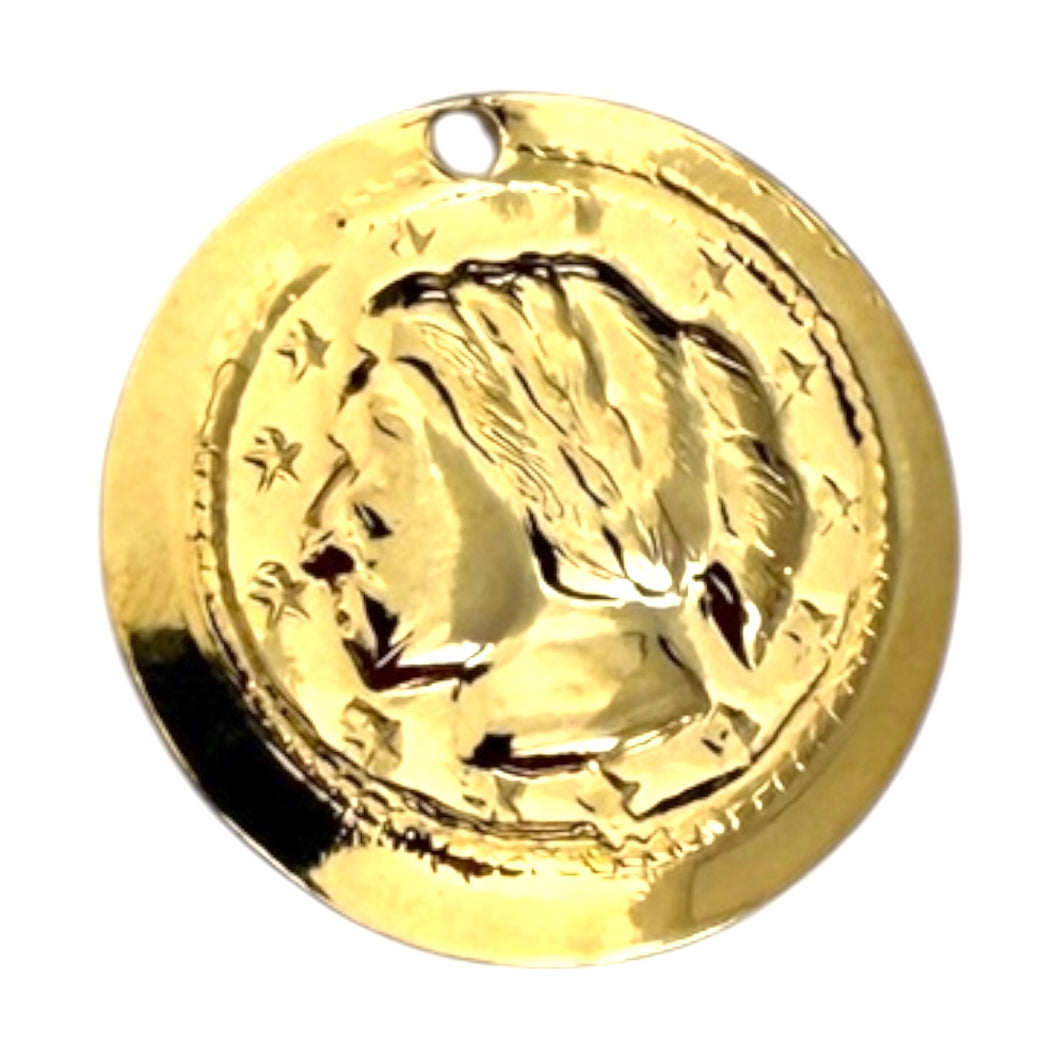 Single Charm - Gold Lady Coin