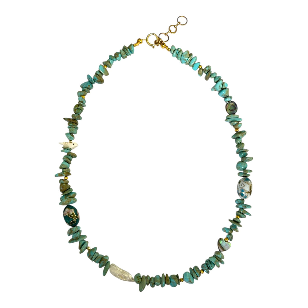 Turquoise Mosaic Necklace (1/1)