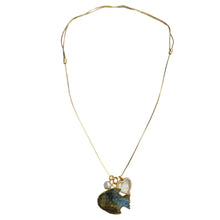 Load image into Gallery viewer, Labradorite Fish Adjustable Length Necklace
