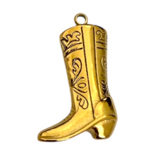 Load image into Gallery viewer, Single Charm - Gold Cowboy Boot
