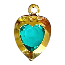 Load image into Gallery viewer, Single Charm - Teal Heart Drop

