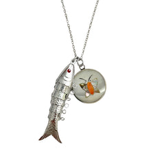 Load image into Gallery viewer, Silver Butterfly Fish Necklace (1/1)
