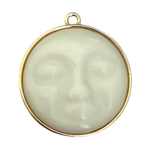Load image into Gallery viewer, Single Charm - Gold Moon Face
