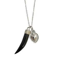 Load image into Gallery viewer, Silver Horn Necklace
