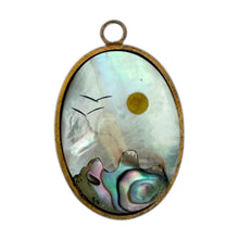 Load image into Gallery viewer, Single Charm - Mother of Pearl Mountain Scene
