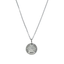 Load image into Gallery viewer, Silver Horse Coin Necklace
