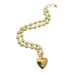 Yellow Hearts Necklace