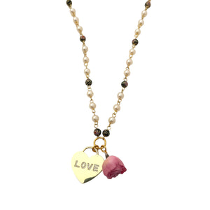 Rose Hearts Necklace