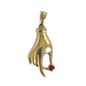 14k Hand Charm