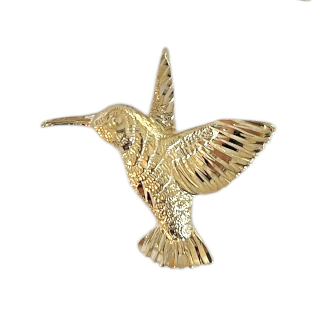 14k Hummingbird Charm