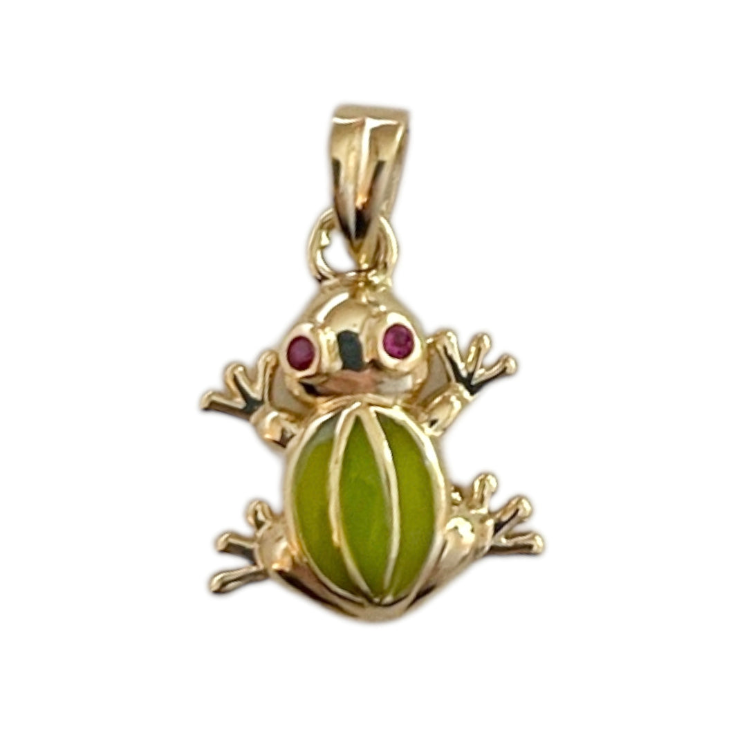 14k Frog Charm