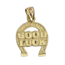 Load image into Gallery viewer, 14k Good Luck Horseshoe Charm
