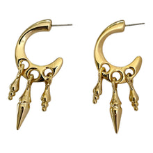 Load image into Gallery viewer, Triple Spike Earrings - Deadstock
