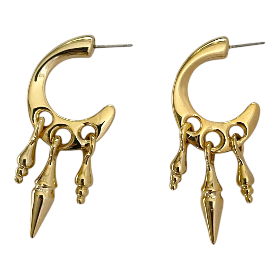 Triple Spike Earrings - Deadstock