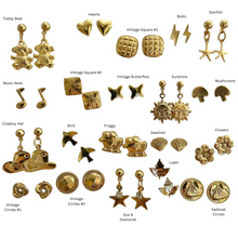 Load image into Gallery viewer, Deadstock Gold Plated Earring Sets - You Choose
