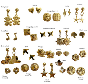 Deadstock Gold Plated Earring Sets - You Choose