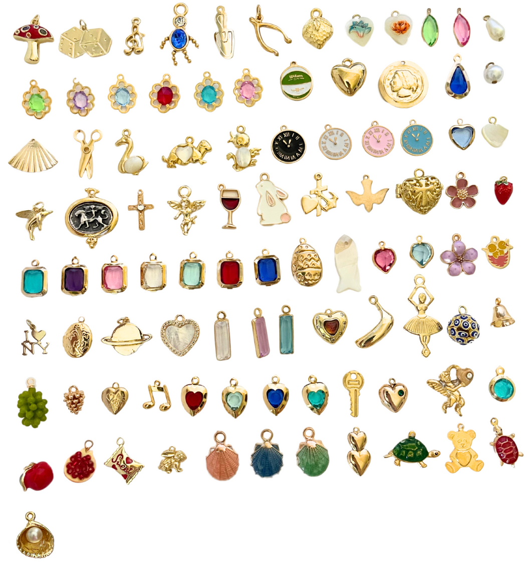 Gold Clip Anywhere Charms - Small