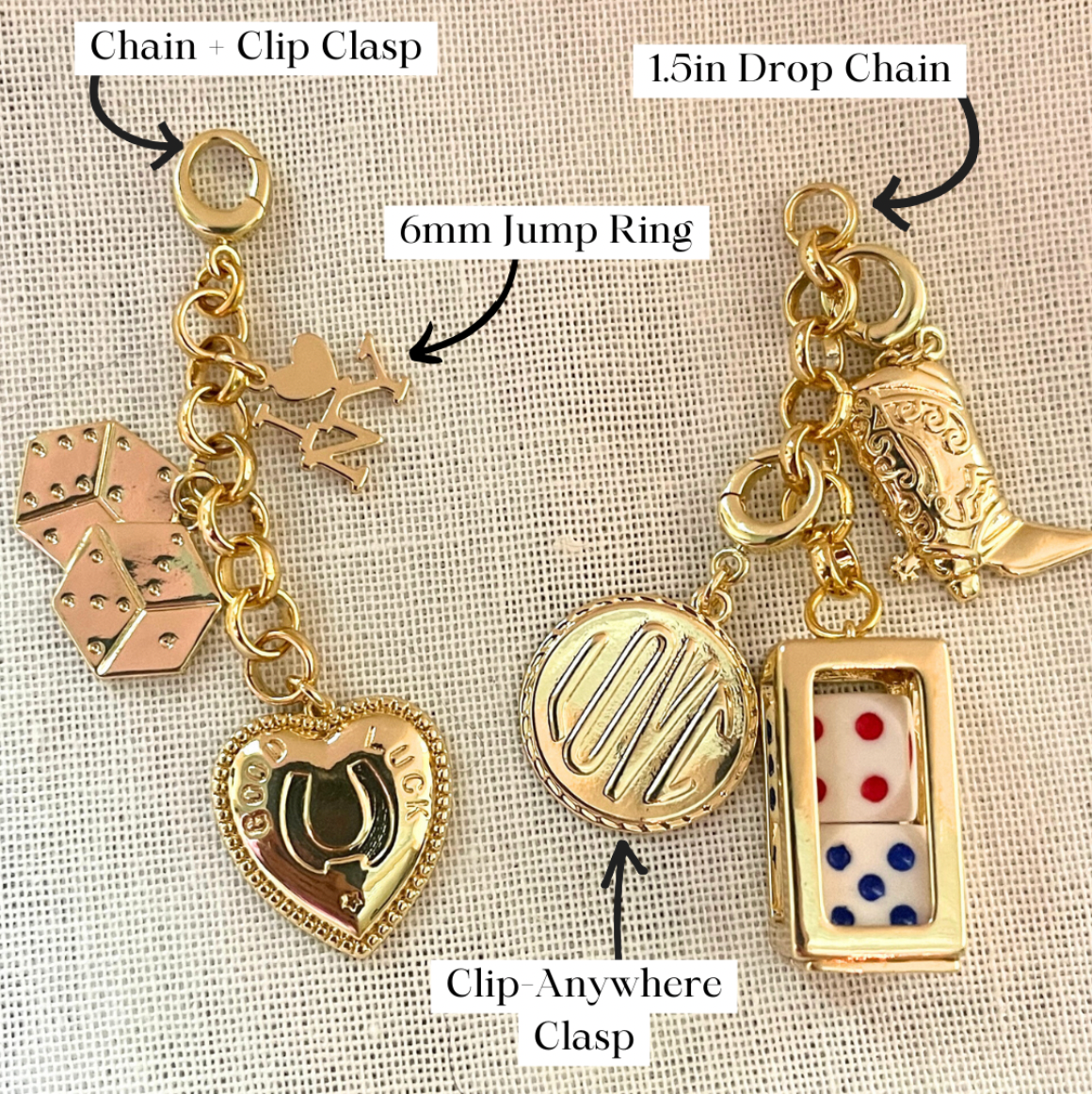 Mini Marlin Single Charm - Gold Mini Marlin – The Sage Vintage