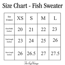 Load image into Gallery viewer, Fish Sweater Passport Blue PREORDER
