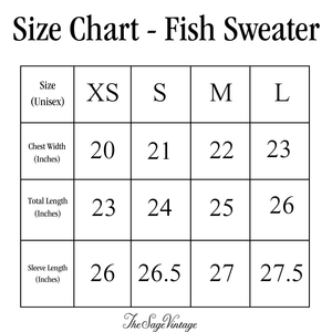 Fish Sweater Passport Blue PREORDER