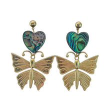 Load image into Gallery viewer, Abalone Butterfly Earrings
